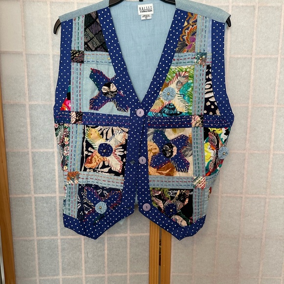 Vintage embroidered colorful vest - Picture 2 of 4